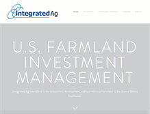 Tablet Screenshot of integrated-ag.com
